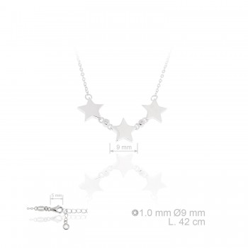 Silver Necklaces with Cubic...