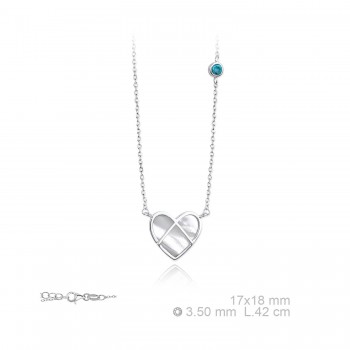 Silver Necklaces with Cubic...