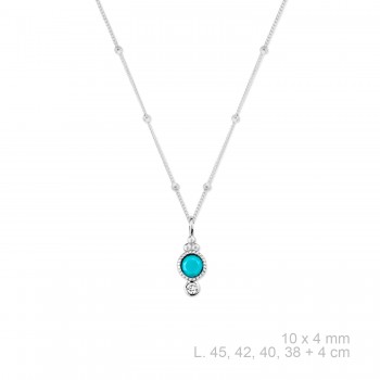 Silver Necklaces with Cubic...