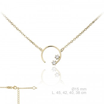 Silver Necklaces with Cubic...