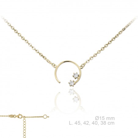 Silver Necklaces with Cubic Zirconium 