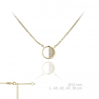 Silver Necklaces with Cubic...