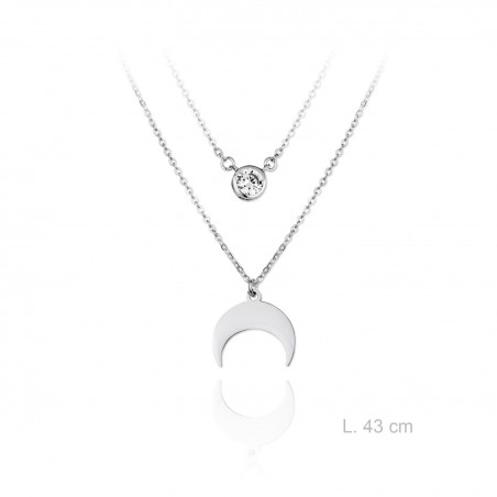 Silver Necklaces with Cubic Zirconium 