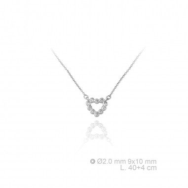Silver Necklaces with Cubic Zirconium
