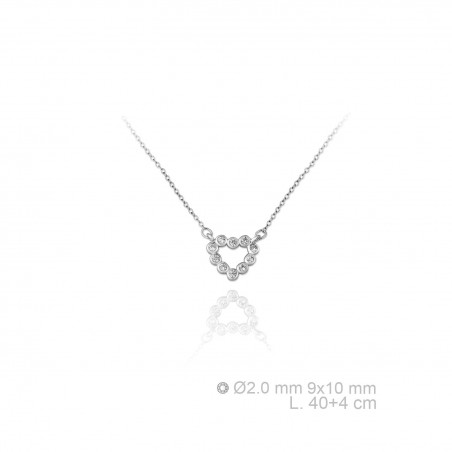 Silver Necklaces with Cubic Zirconium