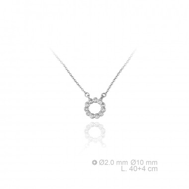 Silver Necklaces with Cubic Zirconium