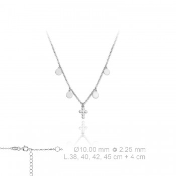 Silver Necklaces with Cubic...