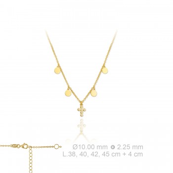 Silver Necklaces with Cubic...