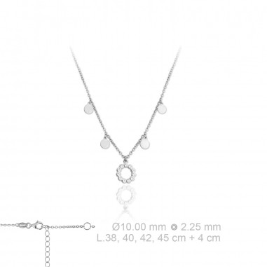 Silver Necklaces with Cubic Zirconium