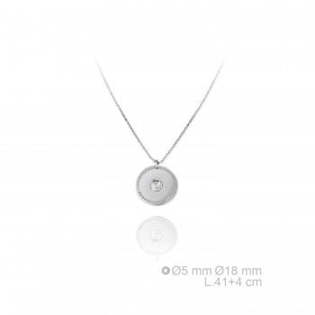 Silver Necklaces with Cubic...