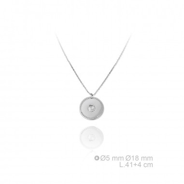 Silver Necklaces with Cubic Zirconium 