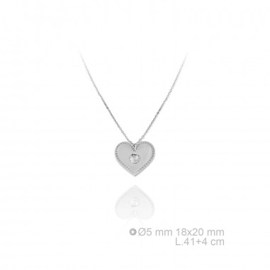 Silver Necklaces with Cubic Zirconium 