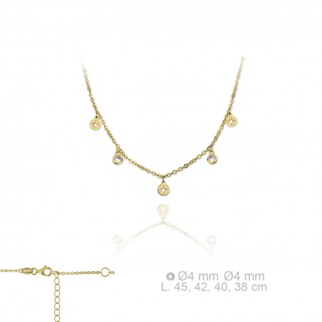 Silver Necklaces with Cubic Zirconium 