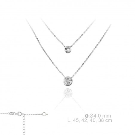 Silver Necklaces with Cubic Zirconium