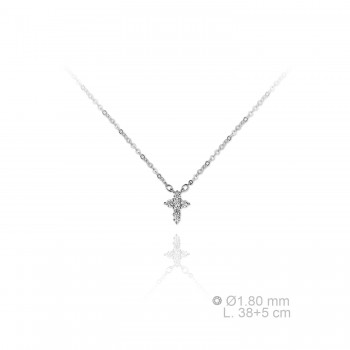 Silver Necklaces with Cubic...