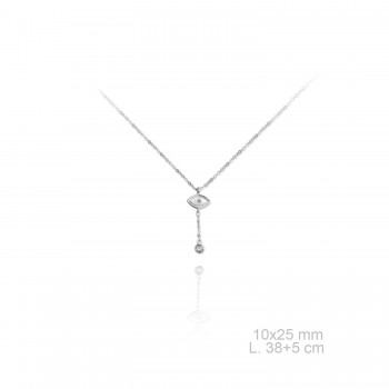 Silver Necklaces with Cubic...