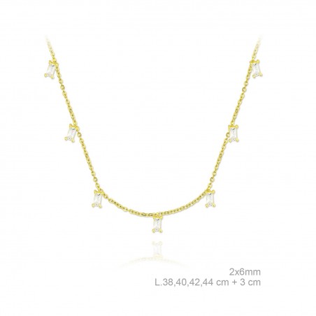 Silver Necklaces with Cubic Zirconium