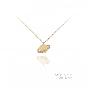 Silver Necklaces with Cubic...