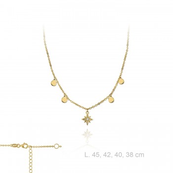 Silver Necklaces with Cubic...