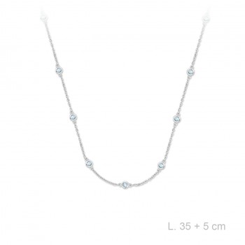 Silver Necklaces with Cubic...