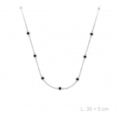 Gargantilla Choker Fantasía Circ. Negra