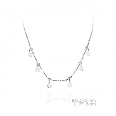 Silver Necklaces with Cubic Zirconium 