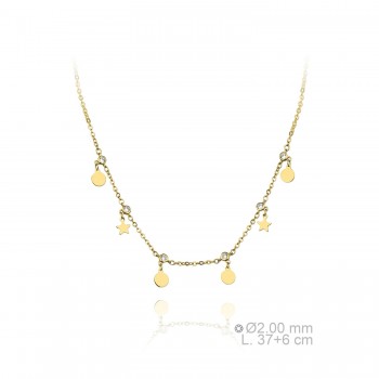 Silver Necklaces with Cubic...