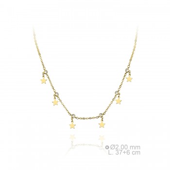 Silver Necklaces with Cubic...