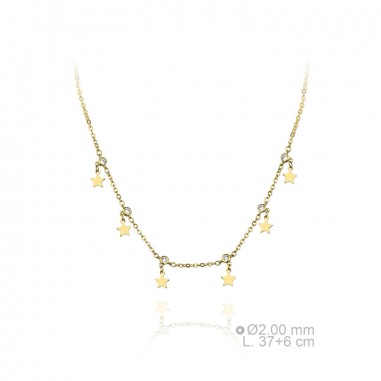 Silver Necklaces with Cubic Zirconium 