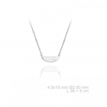 Silver Necklaces with Cubic...
