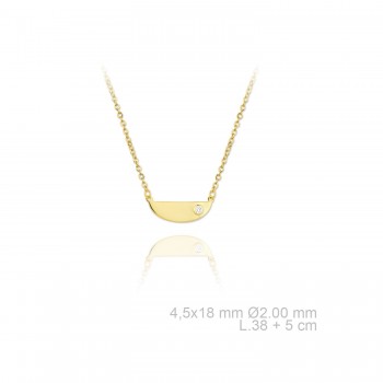 Silver Necklaces with Cubic...