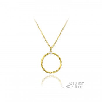 Silver Necklaces with Cubic...