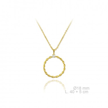 Silver Necklaces with Cubic Zirconium 