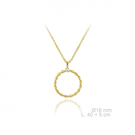 Silver Necklaces with Cubic Zirconium 