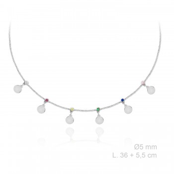 Silver Necklaces with Cubic...