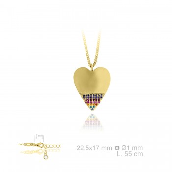 Silver Necklaces with Cubic...