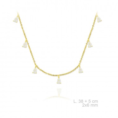 Silver Necklaces with Cubic Zirconium