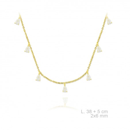 Silver Necklaces with Cubic Zirconium