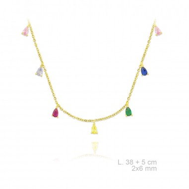 Silver Necklaces with Cubic Zirconium