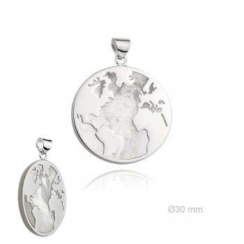 Silver Pendants with Mother...