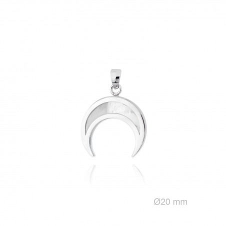  Colgante Media Luna Nácar 