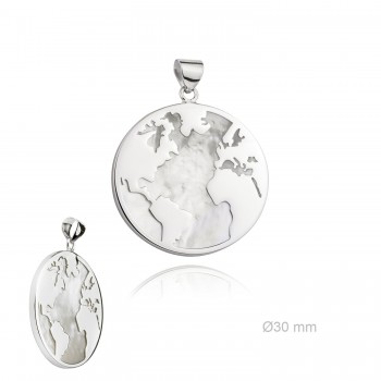 Silver Pendants with Mother...