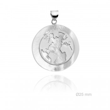 Silver Pendants with Mother...