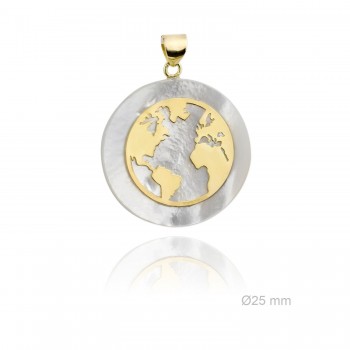 Silver Pendants with Mother...