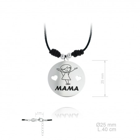 Gargantilla corazones Mamá 