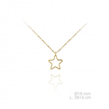 Gargantilla Estrella Colecc. Luz Dorada