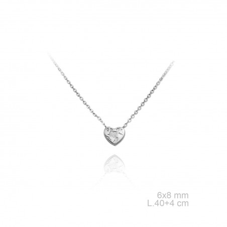 Gargantilla Corazón Mundo Mini