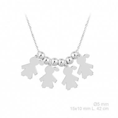 Gargantilla de Plata de Ley 