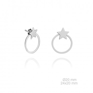 Pendientes Aro Estrella