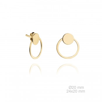 Pendientes Aro Círculo Dorado